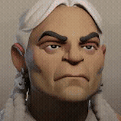 Cartoon Character With Braids Serious Look GIF