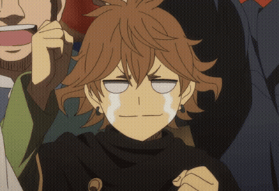 Cartoon Character With Brown Hair Making Funny Face Eyes Closed GIF