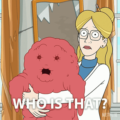 Cartoon Character With Bucket In Mouth Eat The Dip GIF