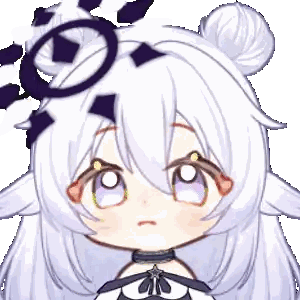 Cartoon Character With Bun Sticker