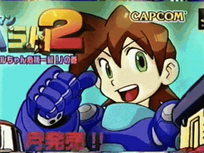 Cartoon Character With Capcom Logo GIF