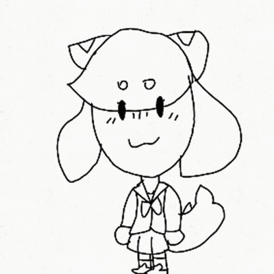 Cartoon Character With Cat Head GIF