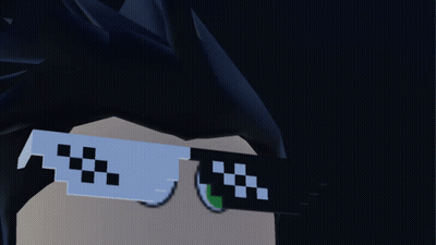 Cartoon Character With Checkered Sunglasses GIF