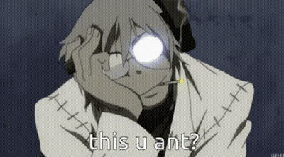 Cartoon Character With Cigarette Saying This U Ant GIF