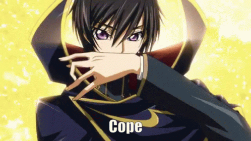 Cartoon Character With Cope Text GIF