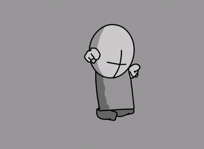 Cartoon Character With Cross On Head And Wings GIF