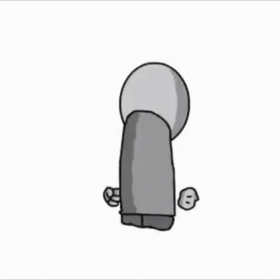 Cartoon Character With Cross On Head GIF