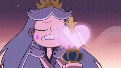 Cartoon Character With Crown Holding Heart GIF