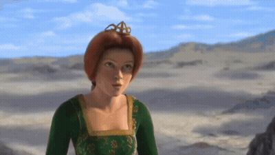Cartoon Character With Crown In Desert GIF