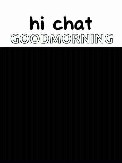 Cartoon Character With Crown Saying Hi Chat Good Morning GIF
