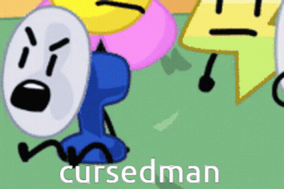 Cartoon Character With Cursedman GIF