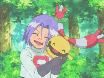 Cartoon Character With D Shirt Holding Yellow Smiley GIF