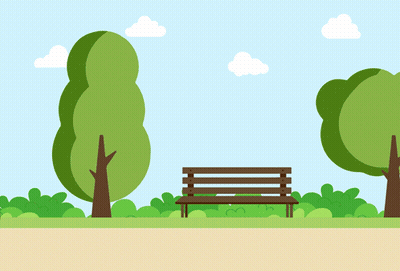 Cartoon Character With Devil And Angel Behind GIF