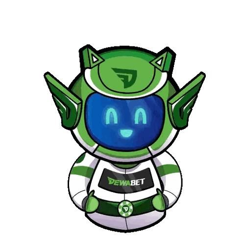 Cartoon Character With Dewabet On Chest Sticker
