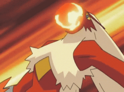 Cartoon Character With Fireball Head GIF