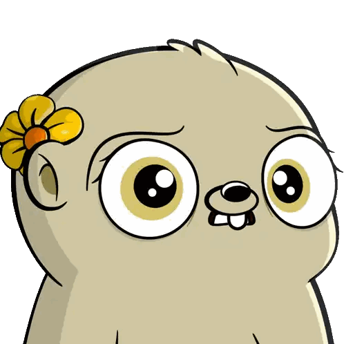 Cartoon Character With Flower In Hair Sticker