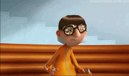 Cartoon Character With Glasses GIF