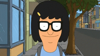 Cartoon Character With Glasses And Backpack GIF