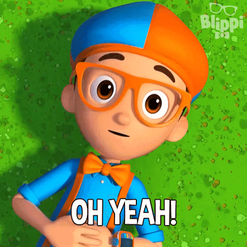 Cartoon Character With Glasses And Bow Tie Saying Oh Yeah GIF