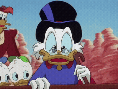 Cartoon Character With Glasses and Cane