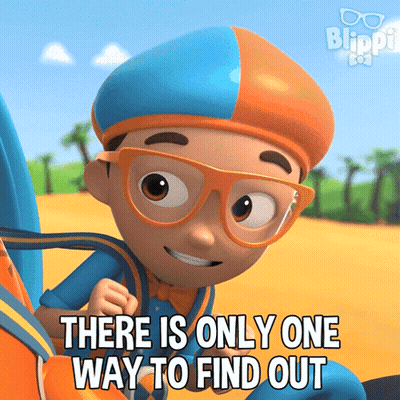Cartoon Character With Glasses And Hat Says Find Out GIF
