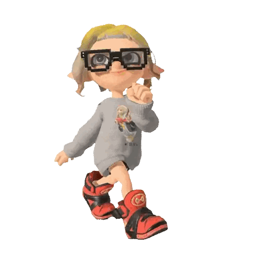 Cartoon Character With Glasses And Polo Sweater Sticker