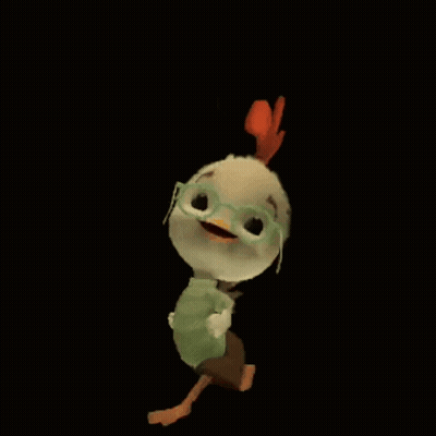 Cartoon Character With Glasses And Red Crest Dancing GIF