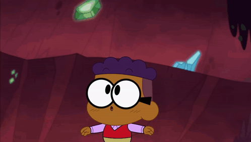 Cartoon Character With Glasses And Thought Bubble GIF