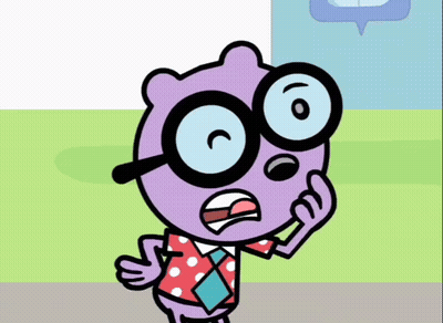Cartoon Character With Glasses And Tie GIF