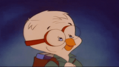 Cartoon Character With Glasses Duck Face GIF