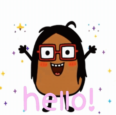 Cartoon Character With Glasses Saying Hello GIF