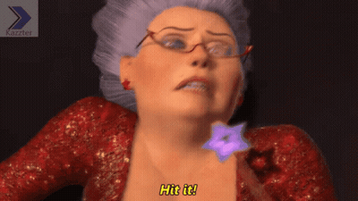 Cartoon Character With Glasses Saying Hit It GIF