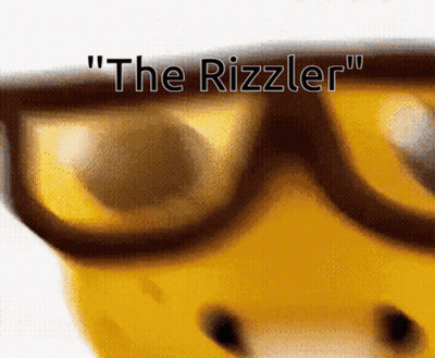 Cartoon Character With Glasses Saying The Rizzler GIF