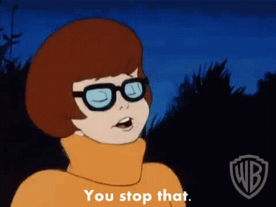 Cartoon Character With Glasses Saying You Stop That GIF