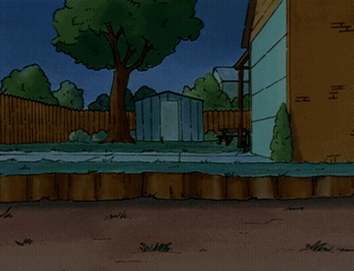 Cartoon Character With Glasses Sticking Head Out Of Hole GIF