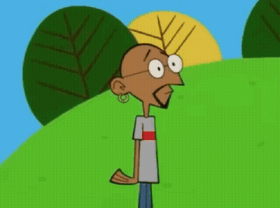 Cartoon Character With Glasses Walking On Hill GIF