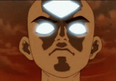 Cartoon Character With Glowing Eyes And Beard GIF