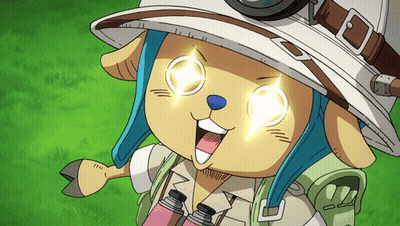 Cartoon Character With Glowing Eyes And Hat GIF