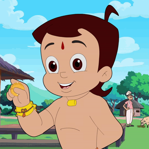 Cartoon Character With Gold Bracelet GIF