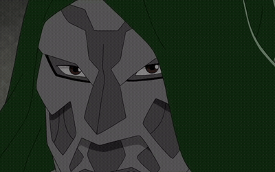 Cartoon Character With Green Cape GIF