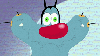 Cartoon Character With Green Eyes And Red Nose GIF