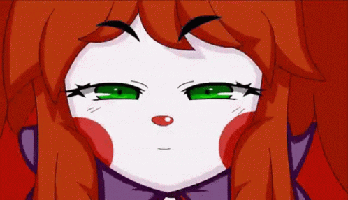Cartoon Character With Green Eyes And Red Nose GIF