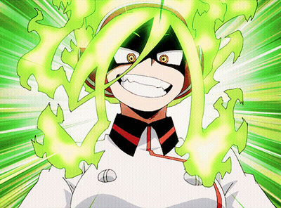 Cartoon Character With Green Flames On Head GIF