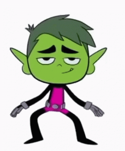 Cartoon Character With Green Hair And Ears GIF