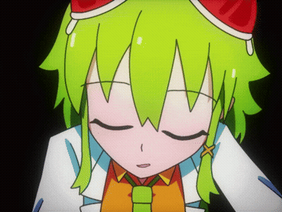 Cartoon Character With Green Hair And Red Hat GIF