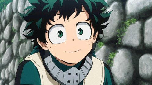 Cartoon Character With Green Hair And White Eyes GIF