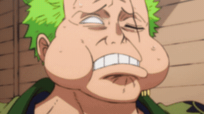 Cartoon Character With Green Hair Close Up GIF
