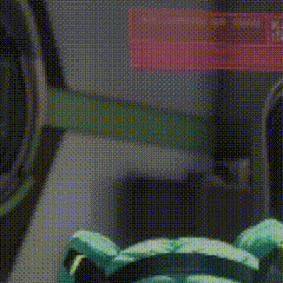 Cartoon Character With Green Hair Close Up GIF