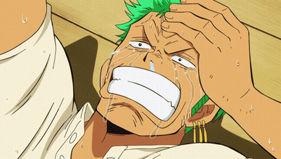 Cartoon Character With Green Hair Crying GIF