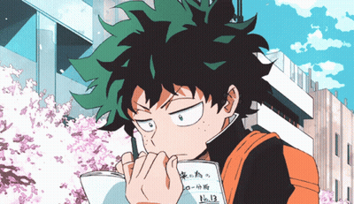Cartoon Character With Green Hair Writing Number 13 GIF